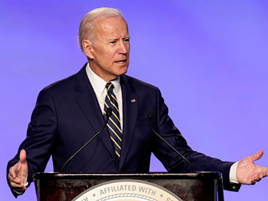 Former Vice President Joe Biden who is mulling a 2020 presidential candidacy, speaks at the International Brotherhood of Electrical Workers’ (IBEW) construction and maintenance conference in Washington, U.S., April 5, 2019. REUTERS/Joshua Roberts